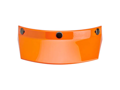 Moto Visor - Orange. Fits Gringo Helmets & Most Helmets With 3 Studs Along The Top
