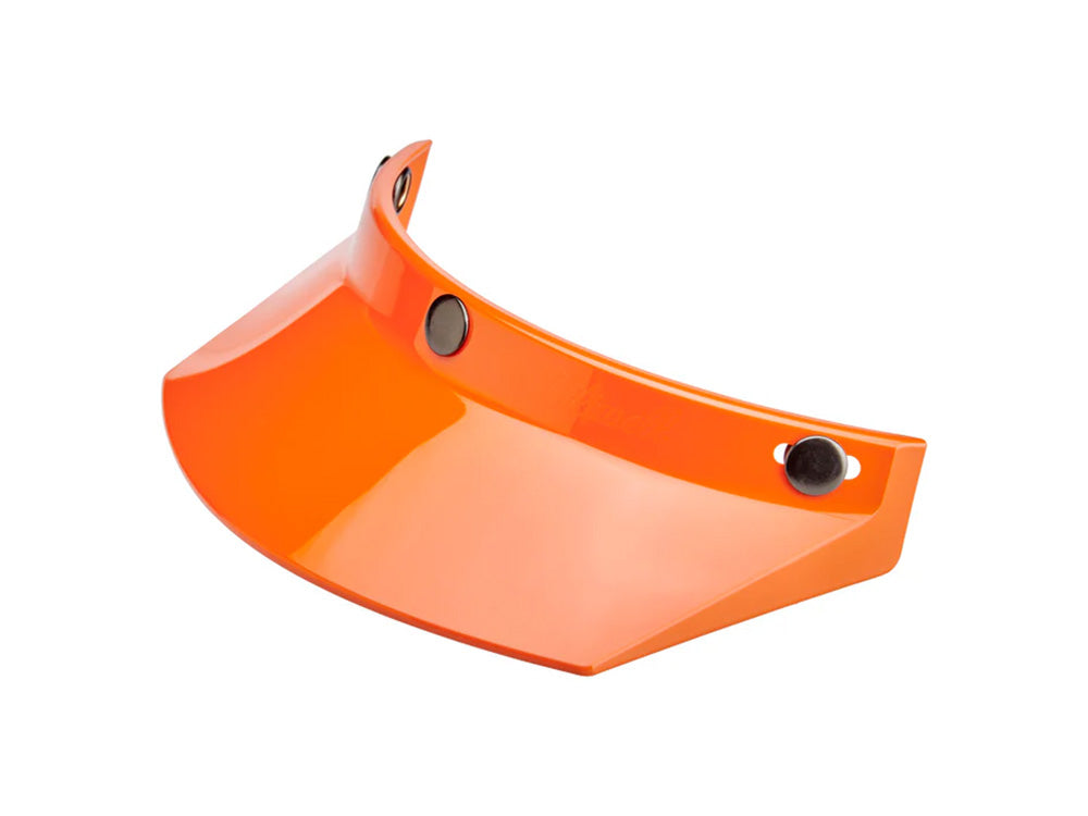 Moto Visor - Orange. Fits Gringo Helmets & Most Helmets With 3 Studs Along The Top