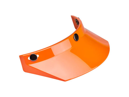 Moto Visor - Orange. Fits Gringo Helmets & Most Helmets With 3 Studs Along The Top