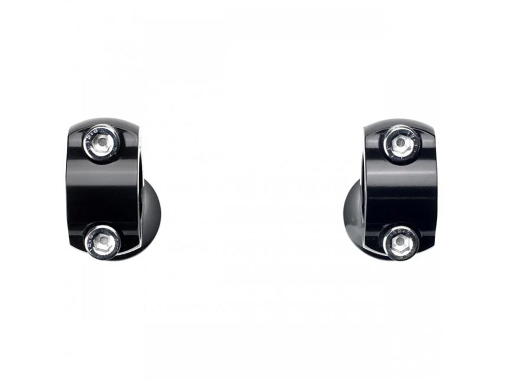 1.75in. Straight Slimline Risers - Black. Fits 1in. Handlebar