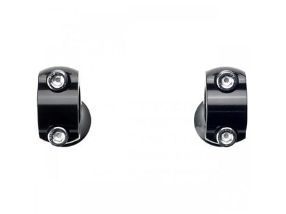 1.75in. Straight Slimline Risers - Black. Fits 1in. Handlebar