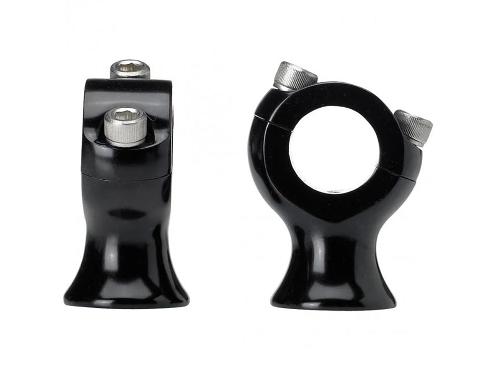 1.75in. Straight Slimline Risers - Black. Fits 1in. Handlebar