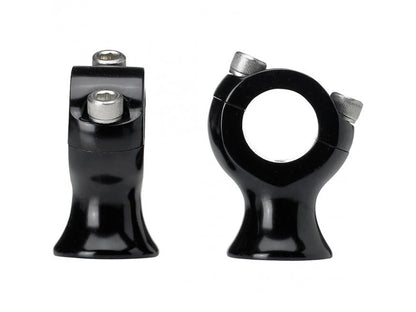 1.75in. Straight Slimline Risers - Black. Fits 1in. Handlebar