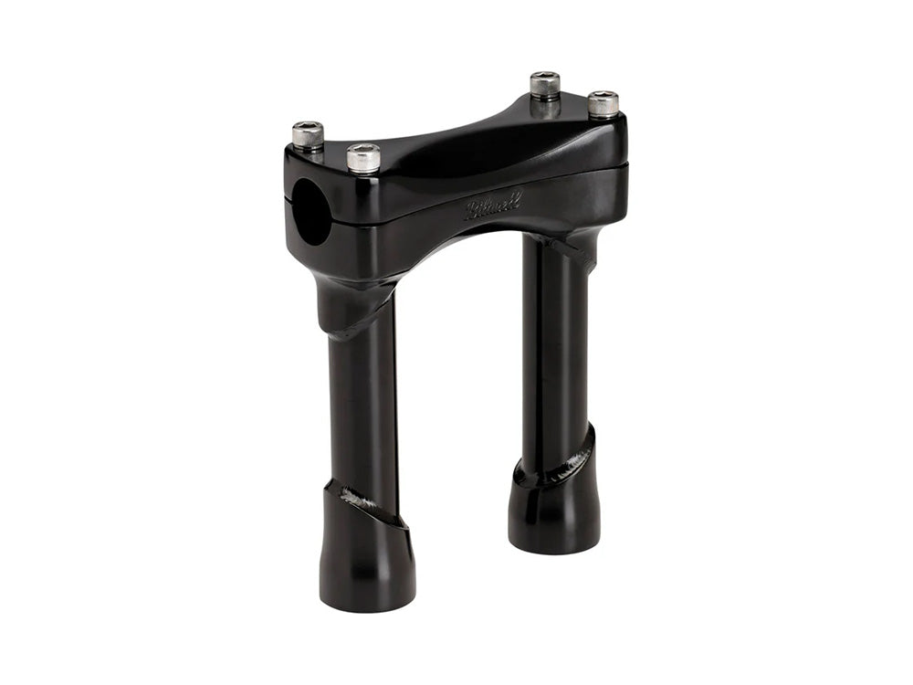 6in. Straight Murdock Risers - Black. Fits 1in. Handlebar