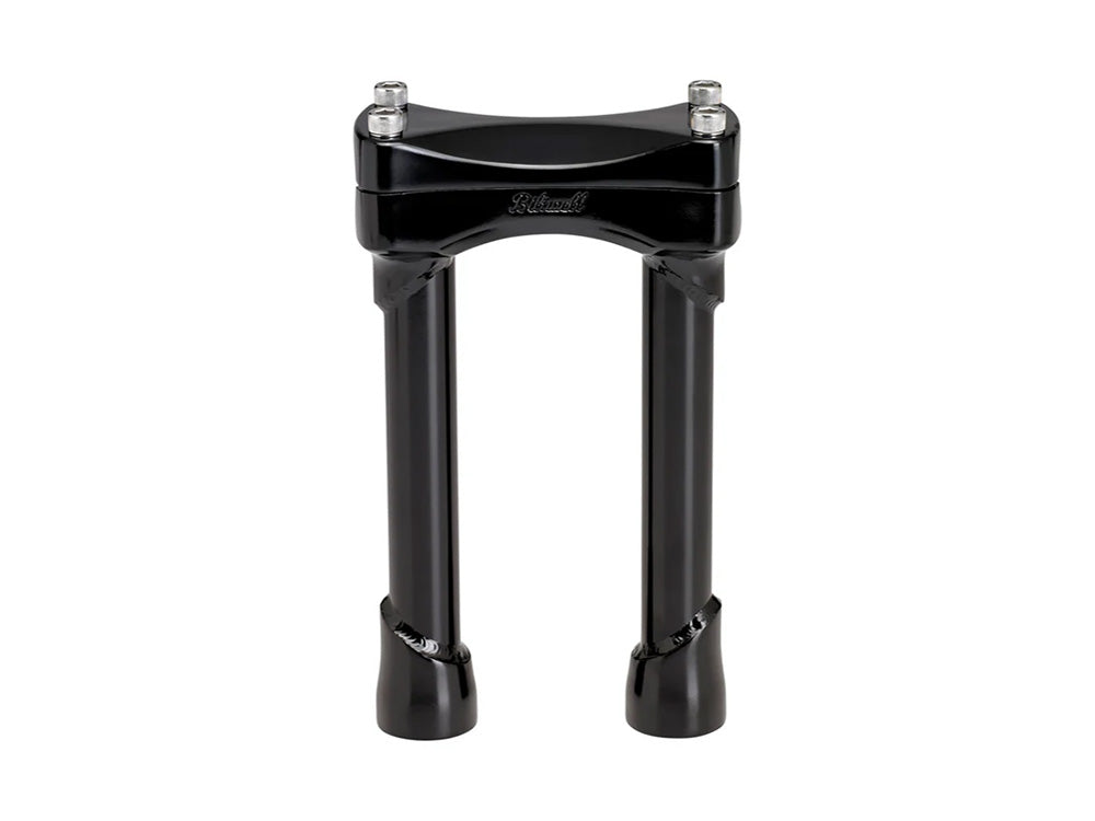 8in. Straight Murdock Risers - Black. Fits 1in. Handlebar