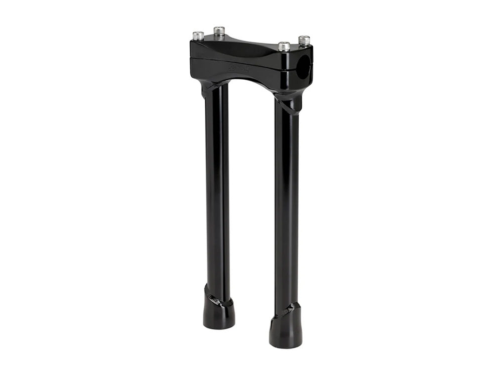 12in. Straight Murdock Risers - Black. Fits 1in. Handlebar