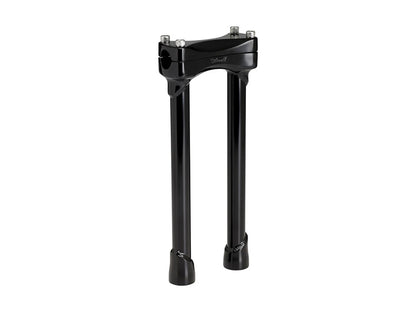 12in. Straight Murdock Risers - Black. Fits 1in. Handlebar