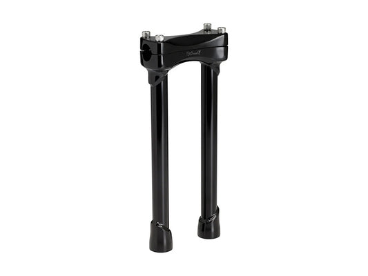 12in. Straight Murdock Risers - Black. Fits 1in. Handlebar