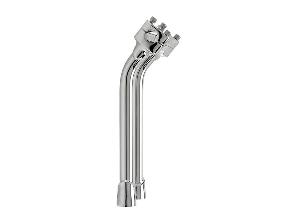 12in. Pullback Murdock Risers - Chrome. Fits 1in. Handlebar