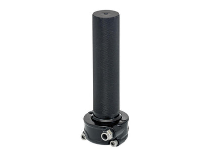 Single Throttle Cable Housing - Black. Cast Whiskey Throttle Tube Fits 1in. Bar