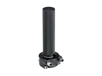 Dual Throttle Cable Housing - Black. Cast Whiskey Throttle Tube Fits 1in. Bar