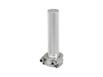 Dual Throttle Cable Housing - Polished. Cast Whiskey Throttle Tube Fits 1in. Bar