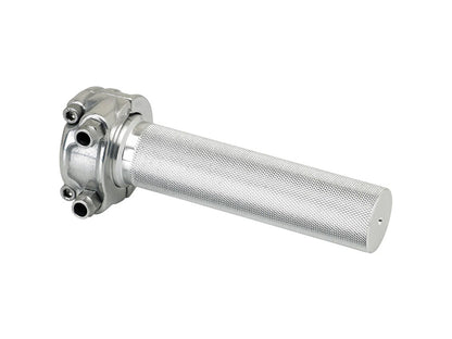 Dual Throttle Cable Housing - Polished. Cast Whiskey Throttle Tube Fits 1in. Bar