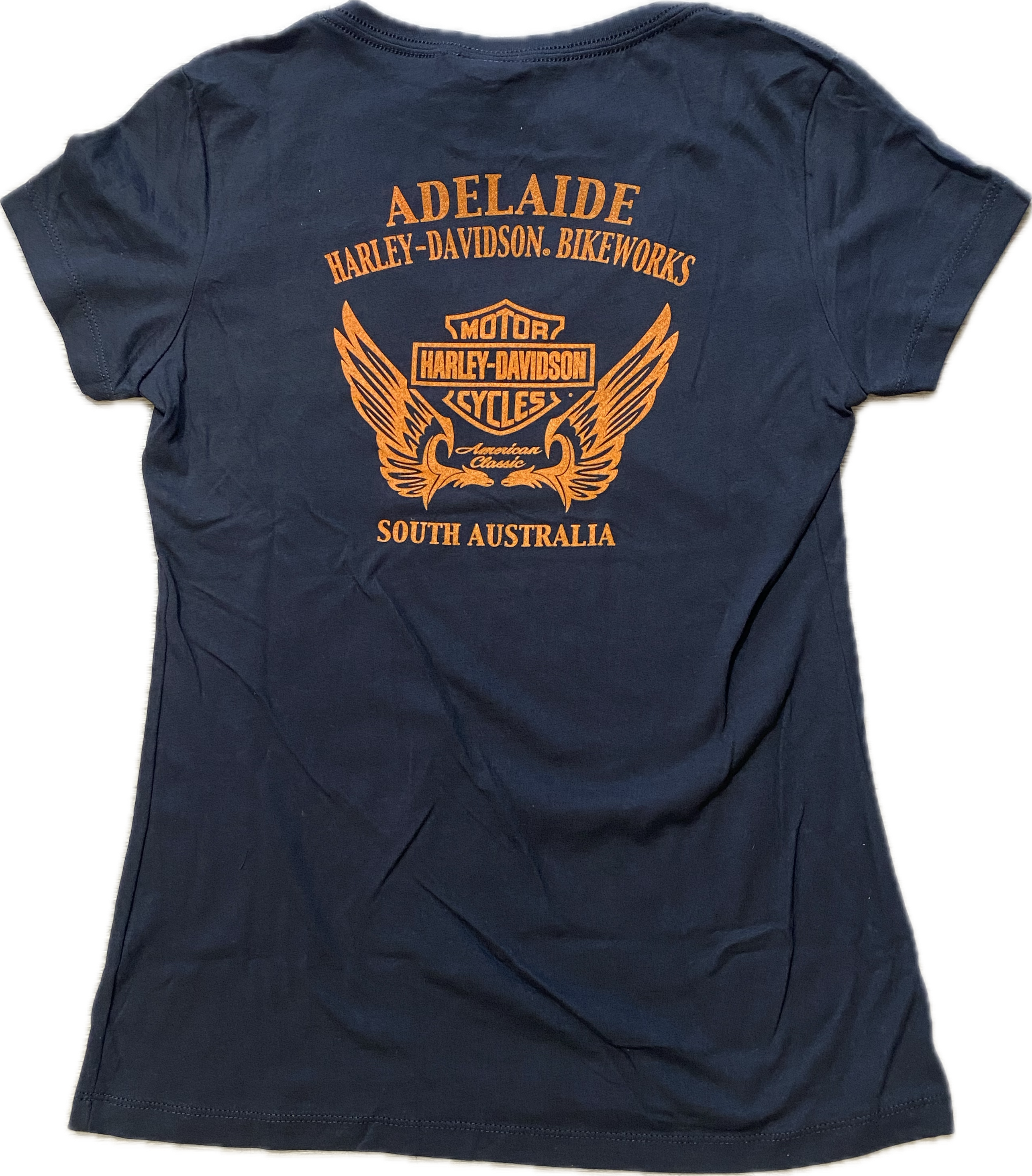 Adelaide Harley-Davidson Womens Outline B&S V Tee