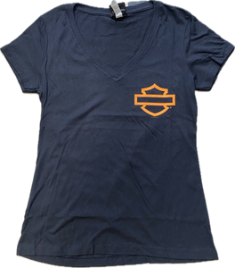 Adelaide Harley-Davidson Womens Outline B&S V Tee
