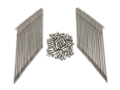 19in. Spokes - Stainless Steel. Fits Original Style H-D Deep Drop Center Rim when used in conjunction with 1997up H-D Style Wide Glide Front Hub.