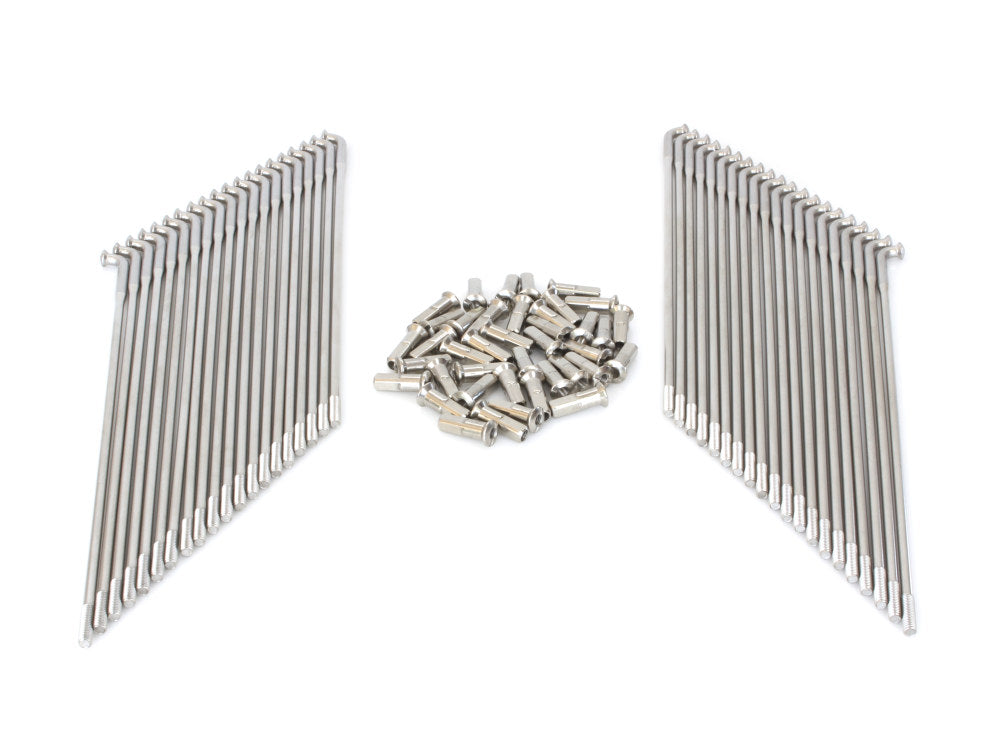 21in. Spokes - Stainless Steel. Fits Original Style H-D Drop Center Rims & Genuine H-D Smooth Profile Rims when used in conjunction with 1997up H-D style Wide Glide Front Hub.