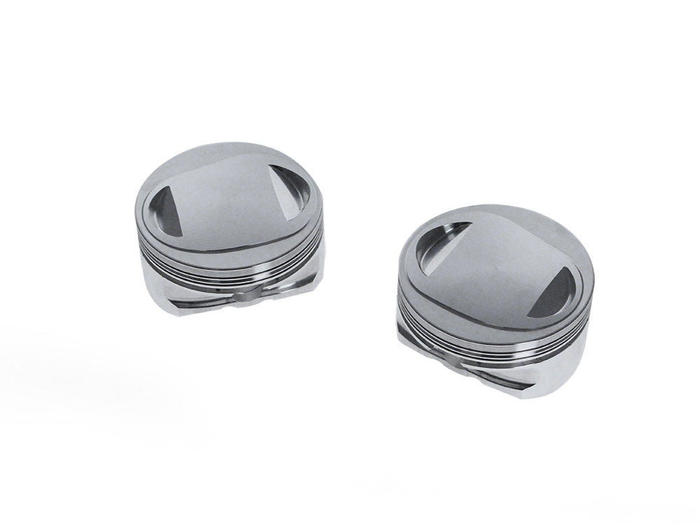 .010 Pistons with 10.75:1 Compression Ratio. Fits Big Twin 2007-2017 with Screamin Eagle 120R Engine