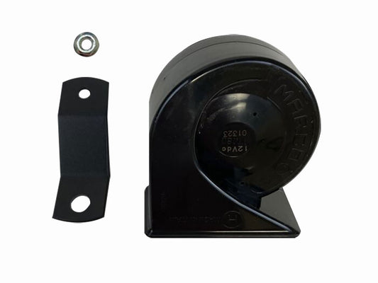 109db Electromagnetic Horn Kit - Black. Fits Softail 2018-2024
