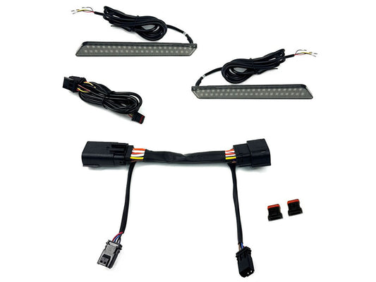 Saddlebag LED Latch Lights - Amber/Red. Fits CVO Touring 2023-2025, Street Glide & Road Glide 2024-2025, Touring 2025 Only