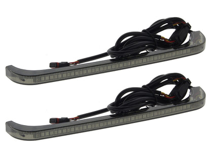 Sequential Low Profile Bagz Saddlebag Lights. Red Run/Brake, Amber Turn with Smoke Lens. Fits CVO Touring 2014-2023