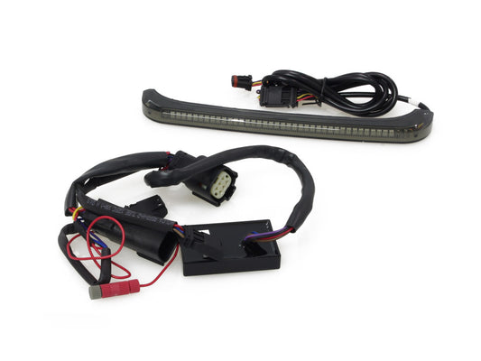 Sequential Low Profile Bagz Saddlebag Lights. Red Run/Brake, Amber Turn with Smoke Lens. Fits Most Touring 2014-2024