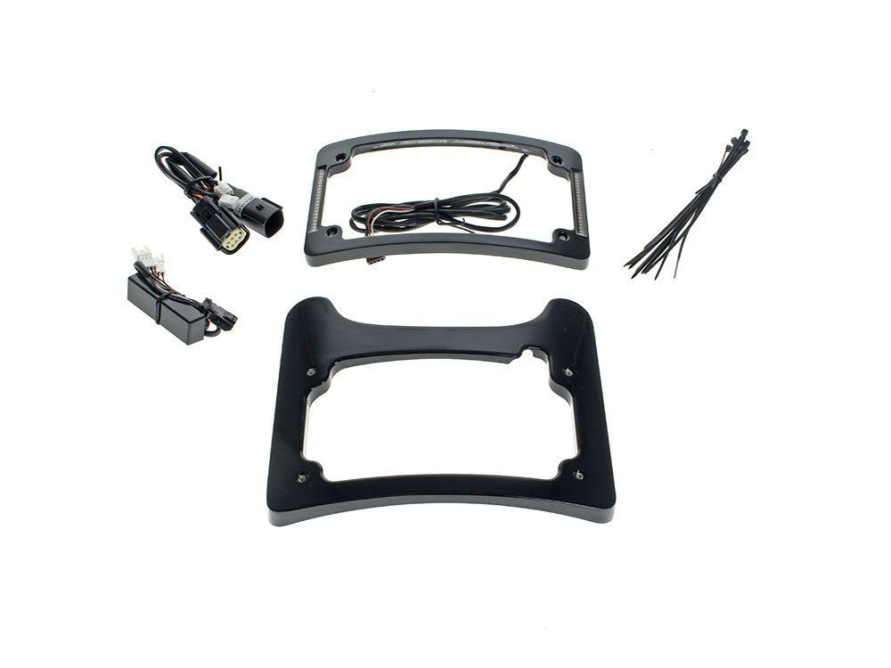 Turn Signal Eliminator Kit - Black with Red LED's for Brake Lights. Fits Most Touring 2014-2024