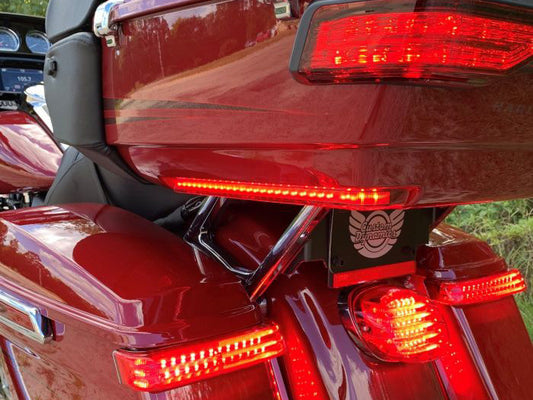 ProBeam LED Tour Pak Arms. Red Run/Turn/Brake with Smoke Lens. Fits Touring 2014up.