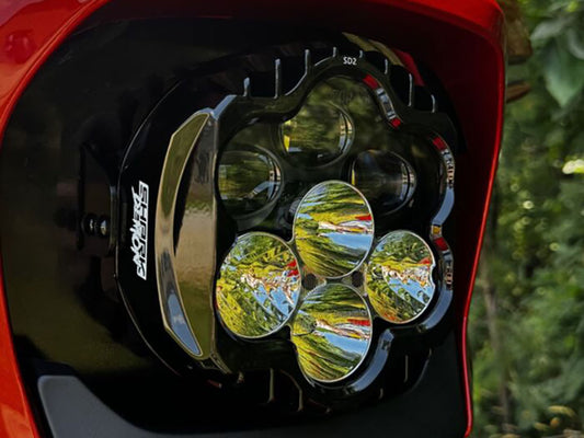 Shark Demon LED Headlight Kit - Black. Fits CVO Street Glide 2023up & Street Glide 2024up