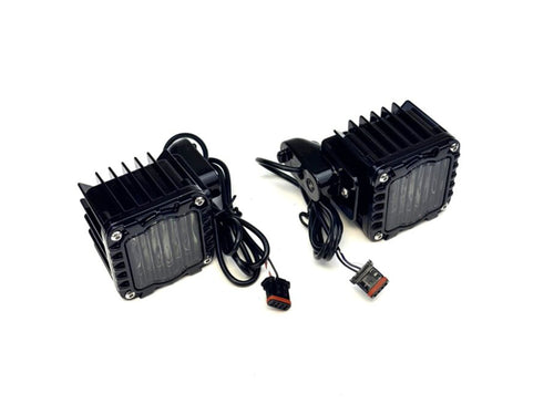 Shark Demon LED Turn Signals - Black. Fits Low Rider ST 2022up