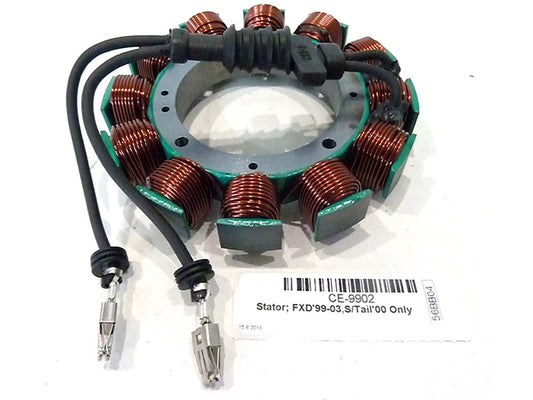 Stator. Fits Dyna 1999-2003 & Softail 2000 Only.
