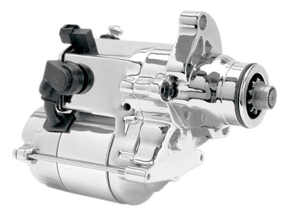 1.6kw Starter Motor - Chrome. Fits Softail 2007-2017, Dyna 2006-2017 & Touring 2007-2016.