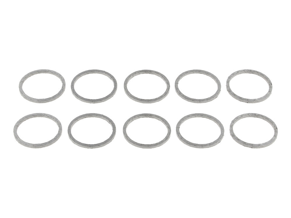 Race/Screamin Eagle Style Exhaust Gaskets - Pack of 10. Fits Big Twin 1984up & Sportster 1986-2021.