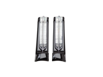 LED Filler Panel Lights. Red Run & Brake with Amber Turn and Black Housing. Fits Ultra & Road King Touring Models 2014-2024 & Street/Road Glide ST 2022-2023