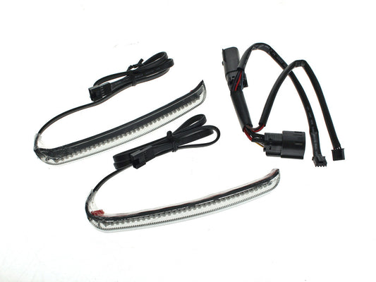 Bag Blades Saddlebag Lights. Red Run & Brake, Amber Turn with Smoke Lens. Fits Touring 2014up.
