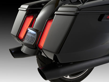 LED Fascia Filler Panel Lights. Red Run & Brake with Amber Turn and Black Housing. Fits CVO Touring 2023up, Street Glide & Road Glide 2024up, Touring 2025up