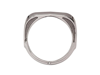 Fang LED Headlight Bezel with Amber Turn Signals & White Running Lights - Chrome. Fits Touring 2014-2023
