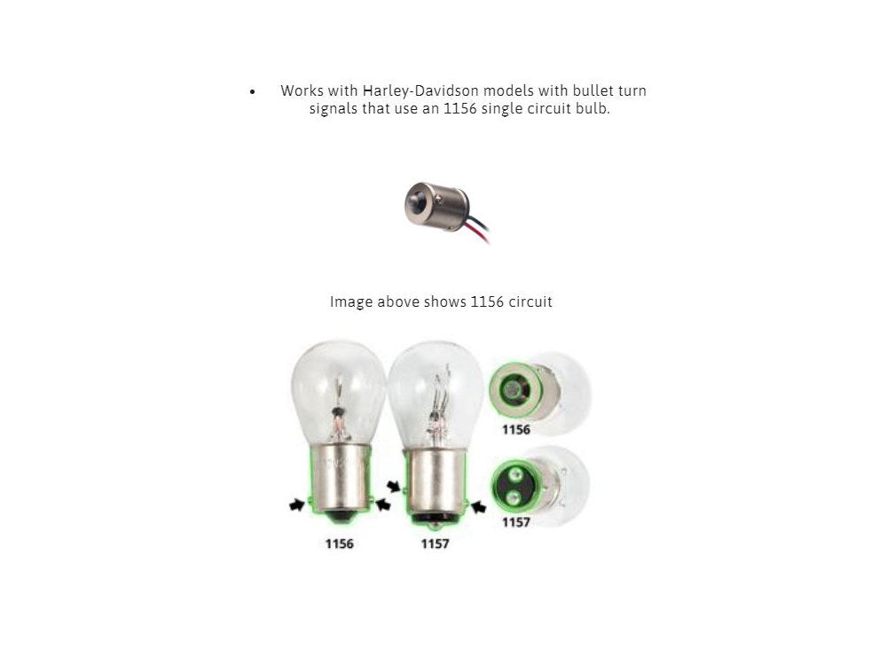 Fang LED Amber Turn Signal Inserts With Clear Lenses & Black Bezel. Fits Front and Rear on most Models With OEM Bullet Style Indicators 2002up.