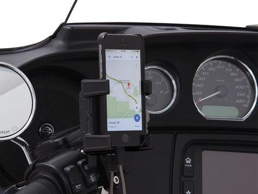 Premium Smartphone / GPS Holder with Charger - Black Perch Mount