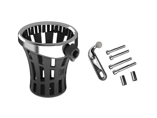 Big Ass Drink Holder with Perch Mount - Chrome
