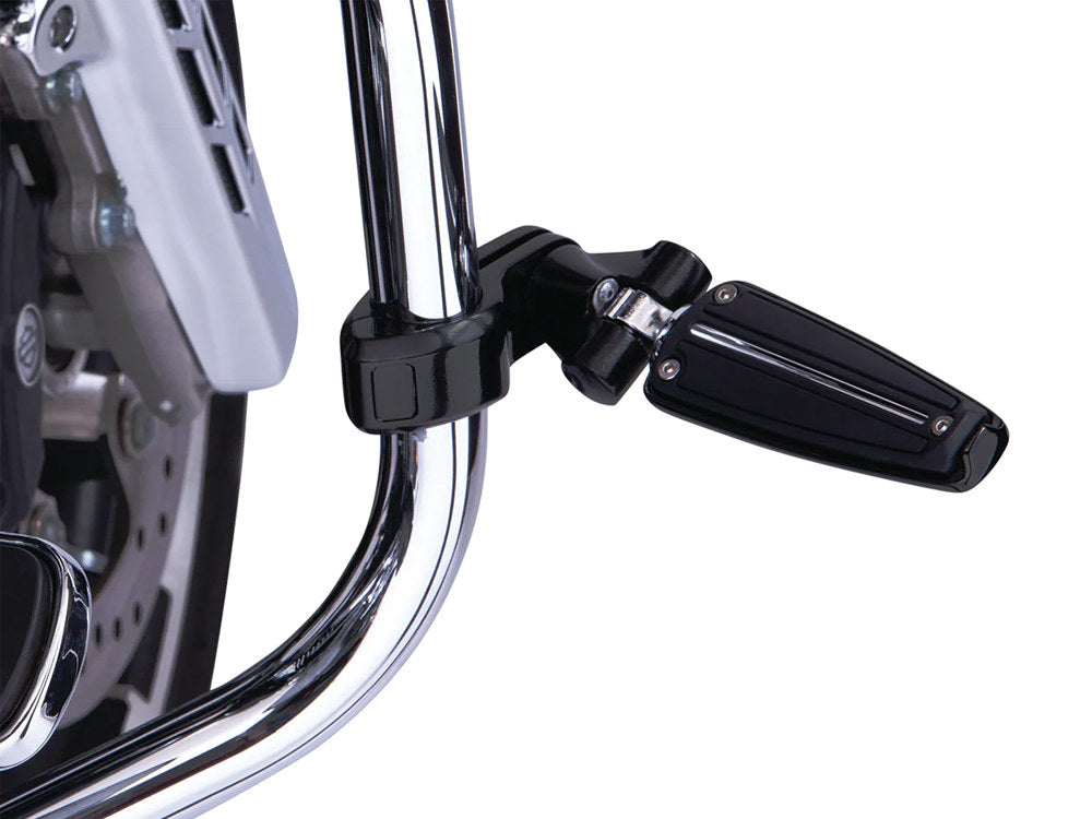Footpeg Mounts with 1-1/4in. Hingeless Clamps - Chrome