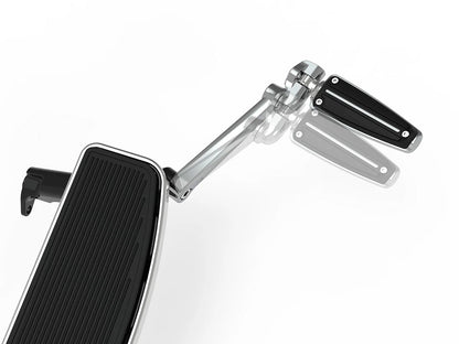 Extended Length Frame Mounted, Adjustable Cruise Arm Highway Peg - Black. Fits Touring 2009up