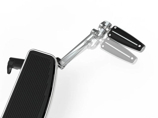 Extended Length Frame Mounted, Adjustable Cruise Arm Highway Peg - Black. Fits Touring 2009up