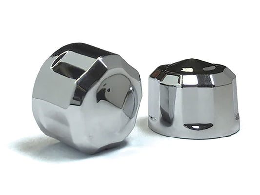 Diamond Cut Bolt Covers - Chrome. Fits Socket Head Bolt with 5/16in. Thread. Pack of 6