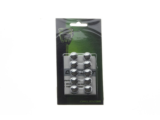 Diamond Cut Bolt Covers - Chrome. Fits Socket Head Bolt with 1/4in. Thread. Pack of 10