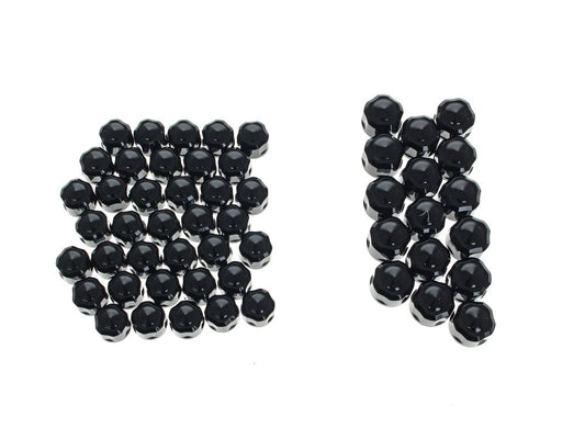 Engine, Transmission & Primary Bolt Cover Kit - Black Diamond Cut. Fits Milwaukee-Eight 2017up