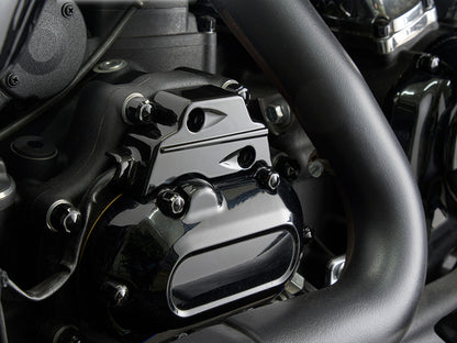 Metal Gear Position Sensor Cover - Black. Fits Softail 2025up & Touring 2025up