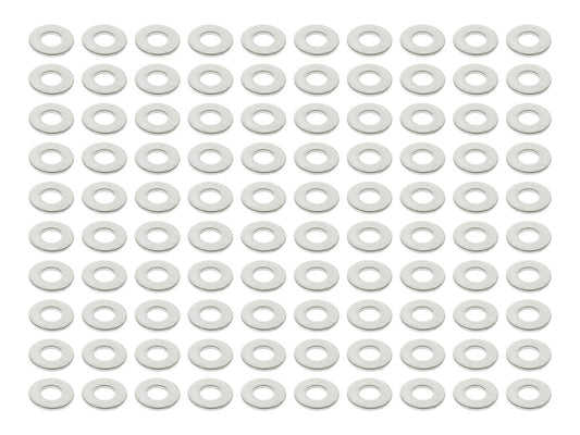 1/4in. Flat Washer - Chrome. Pack of 100.