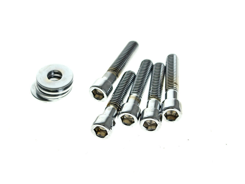 Rear Pulley or Sprocket Bolts - Chrome Allen Head. 7/16in.-14 x 2.25in.