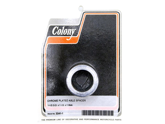 1in. Thick x 1in. or 25mm Inside Diameter Axle Spacer - Chrome.